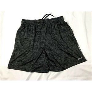 Womens Athletic Reebok Large Dark Charcoal Gray Shorts